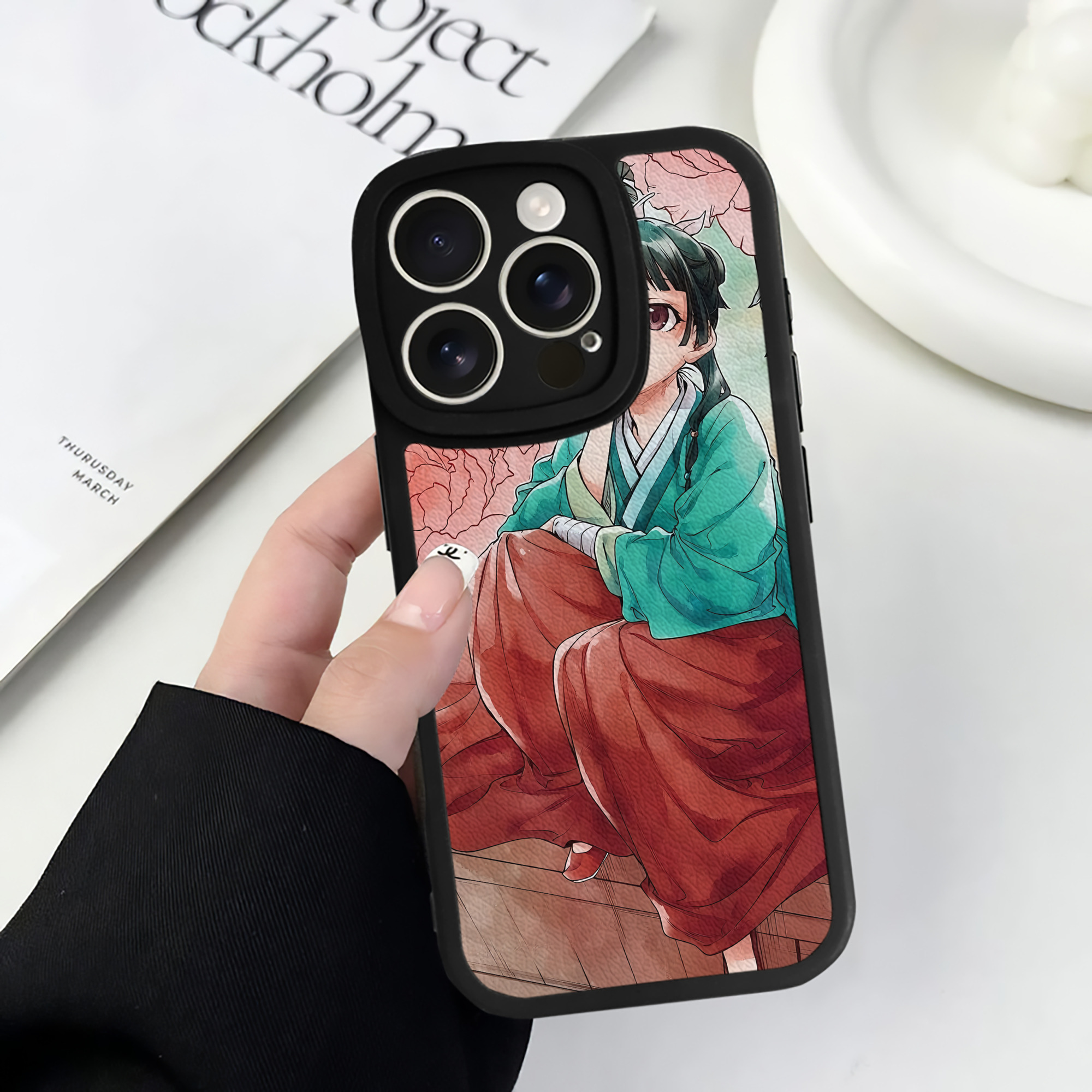 薬屋のひとりごと The Apothecary Diaries 【iPhone 16シリーズ対応】シリコンスマホケース（レザー調） 材質：シリコン